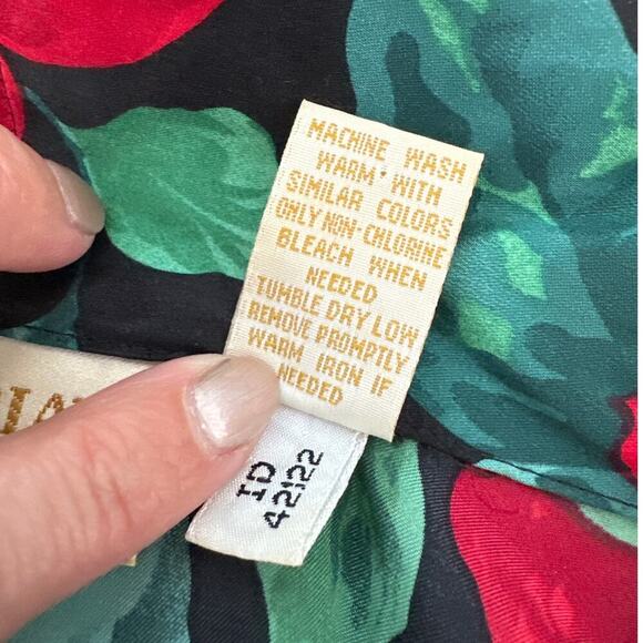 Vintage Victoria's Secret Gold Label Floral Robe, Size M/L, EUC - Picture 5 of 6